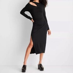 NWT Future Collective Black Cutout Dress